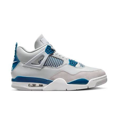 Air Jordan 4 White/military-Blue Neutral Grey