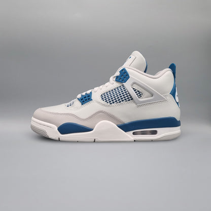 Air Jordan 4 White/military-Blue Neutral Grey