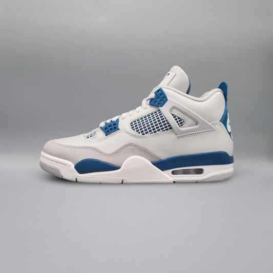 Air Jordan 4 White/military-Blue Neutral Grey